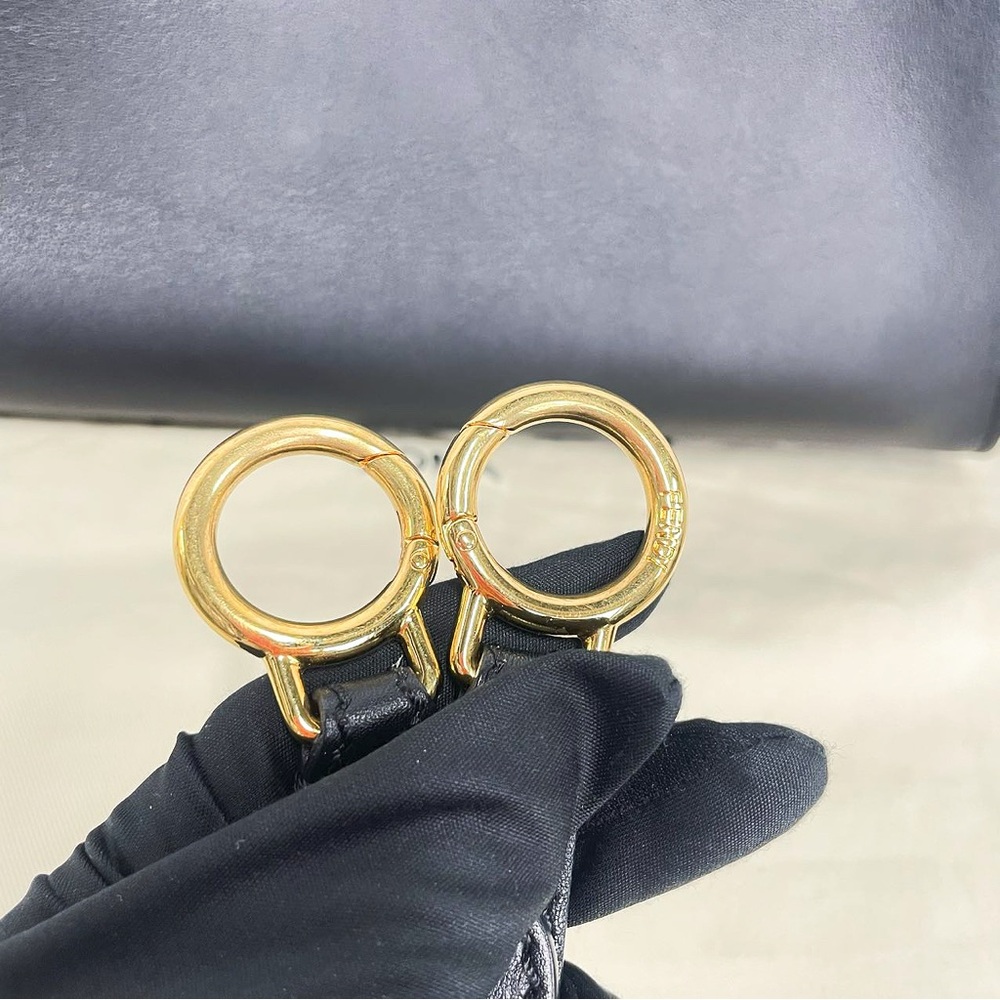 Fendi Black Leather Peekaboo Handbag - Picture 9 of 10